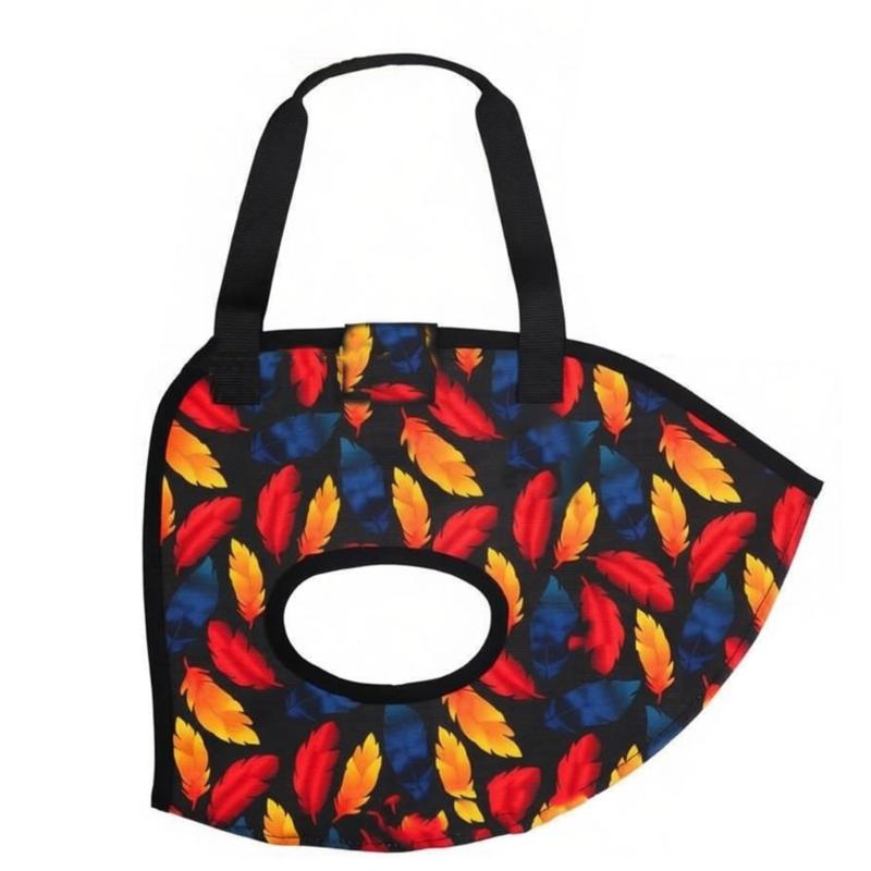 Washable Chicken Carry Bag for Nearby Errands, Canvas Transport Bag with Head-Out Opening and Reinforced Handles
