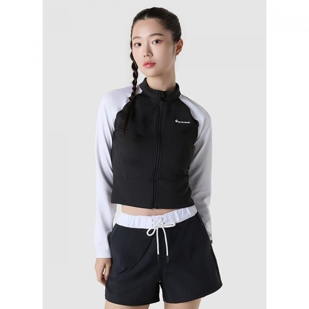 

Le Coq Sportif Women S Slim Fit raSh Guard With Water Cap Blk qq222Sfz65 BLK black/85 S