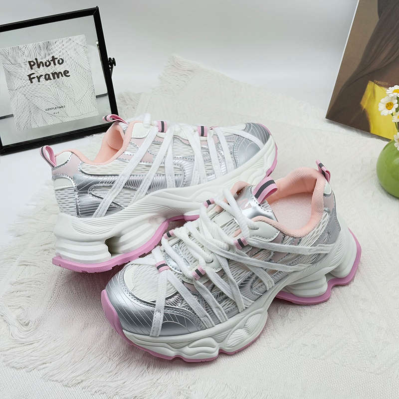 Paris dad shoes women's platform old retro 2025 spring and autumn new casual mesh breathable fashion sports shoes tide