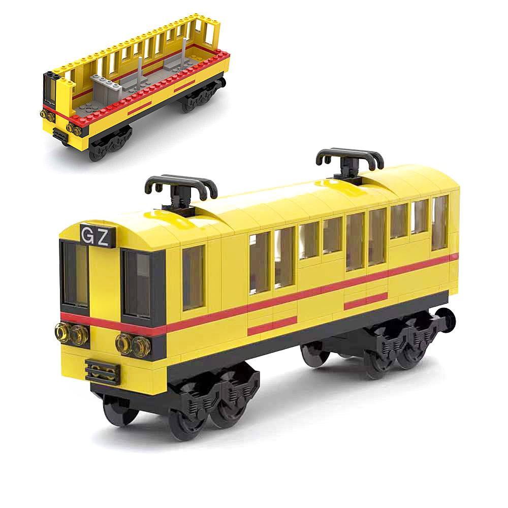 Small Particle Assembly Subway Station Gate Ornament Station Luggage Security Check Door Frame Track Building Block Diy