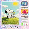 Snoopy Peanuts Diamond Painting Kit 5D Full Drill DIY Diamond Mosaic Wall Art Home Decor