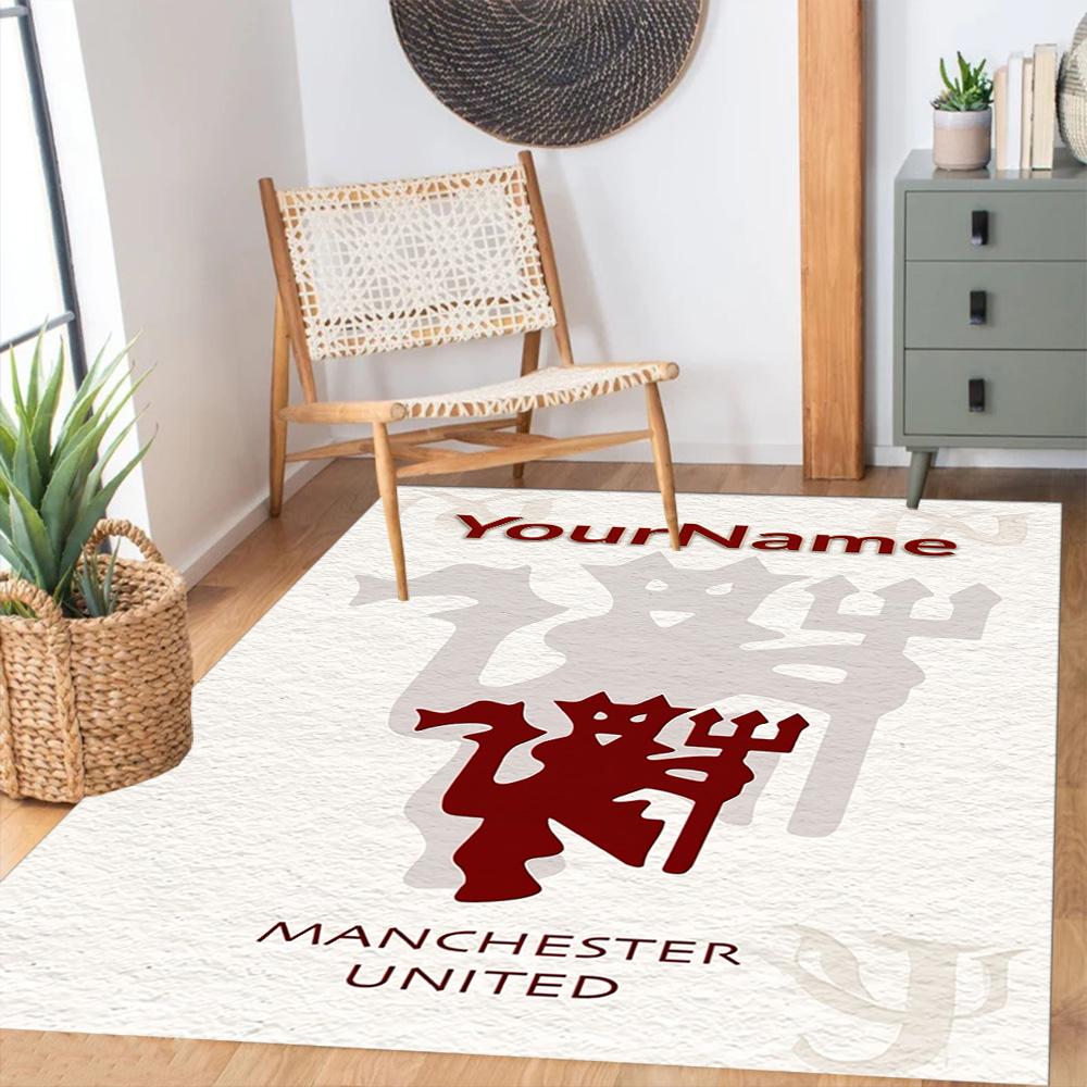 Manchester Personalized Name Carpet Perfect for Study room Dining Room Decorate room Game Room Anti-slip Rug Office home decor