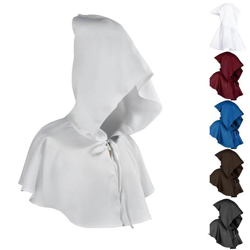 

Хэллоуин Средневековый плащ Жнеца Cos Play Костюм Плащ с капюшоном Креативный костюм для взрослых