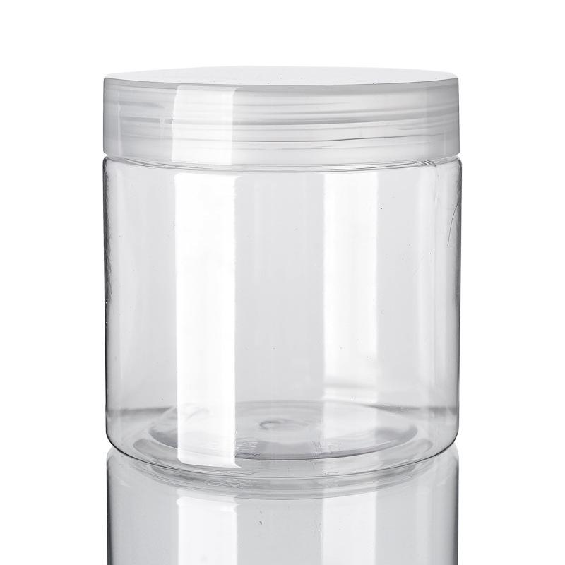 30ml Transparent Wide-Mouth 500g Plastic Cosmetic Jar