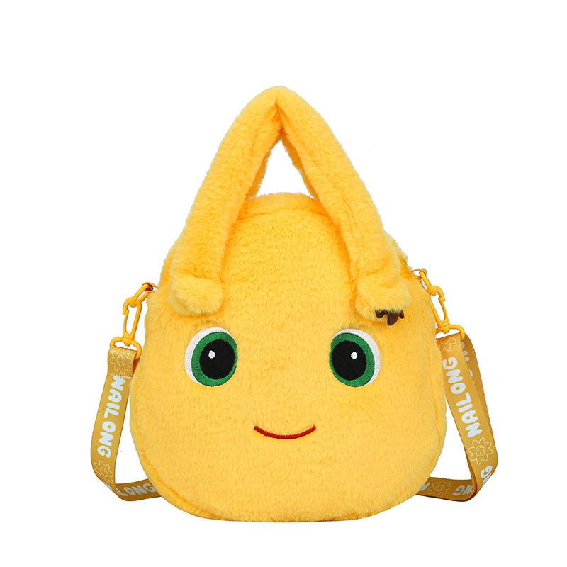 

Milk Dragon Toy Big Head Cartoon Handbag New Winter Large Capacity Hand Bill Shoulder Bag Fall Cute Cartoon Plush Birthday Gift