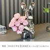 Creative Art Holding Rabbit Vase Luxury Vase Ornaments Living Room Flower Arrangement Desktop Decoration Housewarming Gift