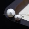 F136 Titanium Pearl Inlaid Luxury Stud Earrings – Niche Design, Versatile Jewelry for Piercing.