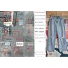 Foreign Trade Original Order RVC * a Coco American Vintage Washed Ripped Loose Slimming Straight Wide Leg Jeans 1304