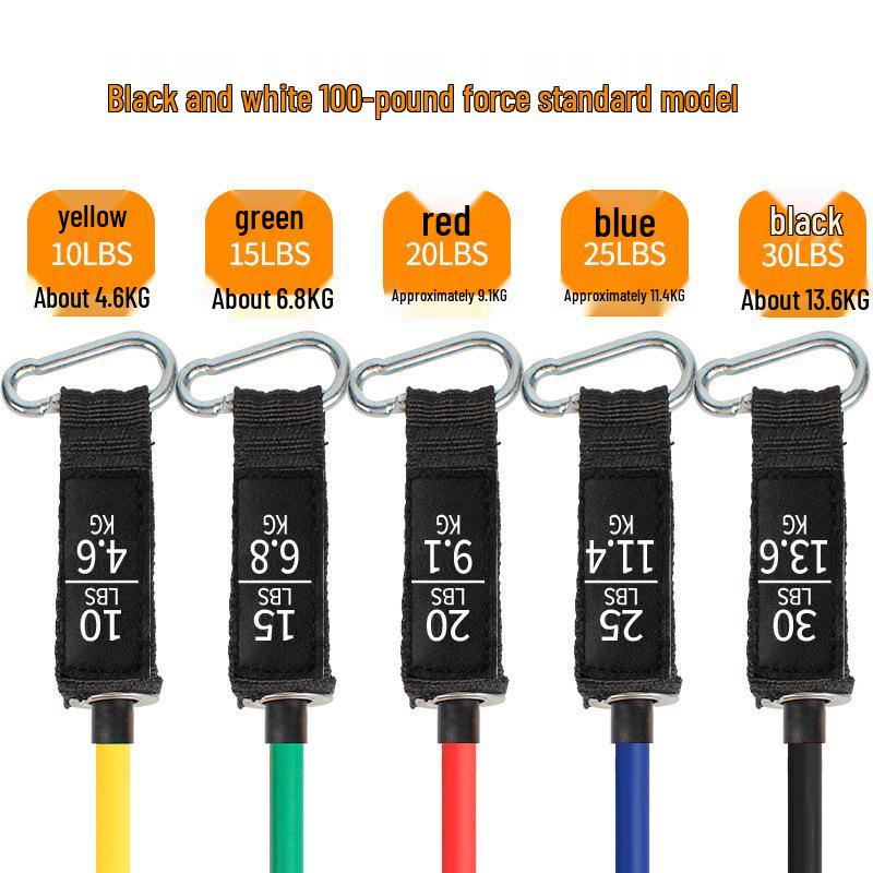 11-Piece Adjustable Multifunctional Resistance Band Set for Latissimus Dorsi Exercise and Training