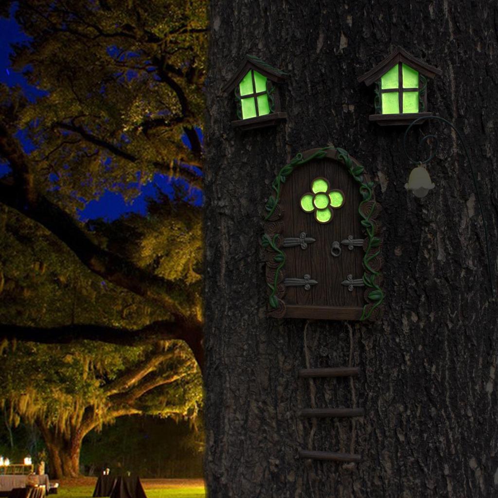 Kreativní svítící závěsná dekorace stromu - Pryskyřičná ozdoba na dveře, okna, dvůr, obývací pokoj a balkon