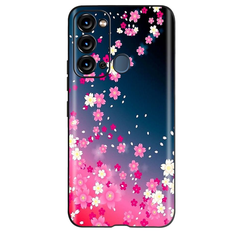 For ITEL Vision 3 Case Fashion Cat Sunflower Phone Cases For Itel S17 S 17 S661W Soft TPU Black Silicone Cover Vision3 Bumper