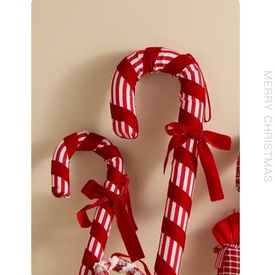 Colorful Candy Cane Xmas Tree Decorations Large Lightweight Christmas Pendants Striped Christmas Ornaments