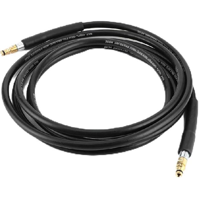 Rubber Steel Wire Braid High Pressure Washer Water Hose, Washer Hose Tube, Washer Hose Pipe, for K2 K3 K4 K5, with Cold Water Applications (6M) 10m
