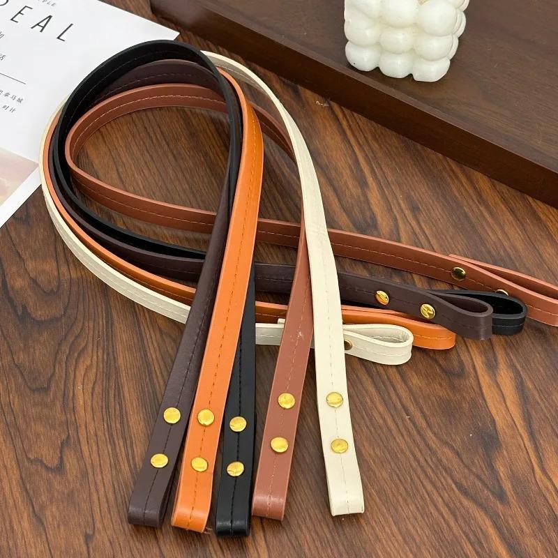 Fashion Half PU Leather Handle Bag DIY Handmade Accessories Shoulder Bags Solid Color Replacement Handbag Band Strap Accessories