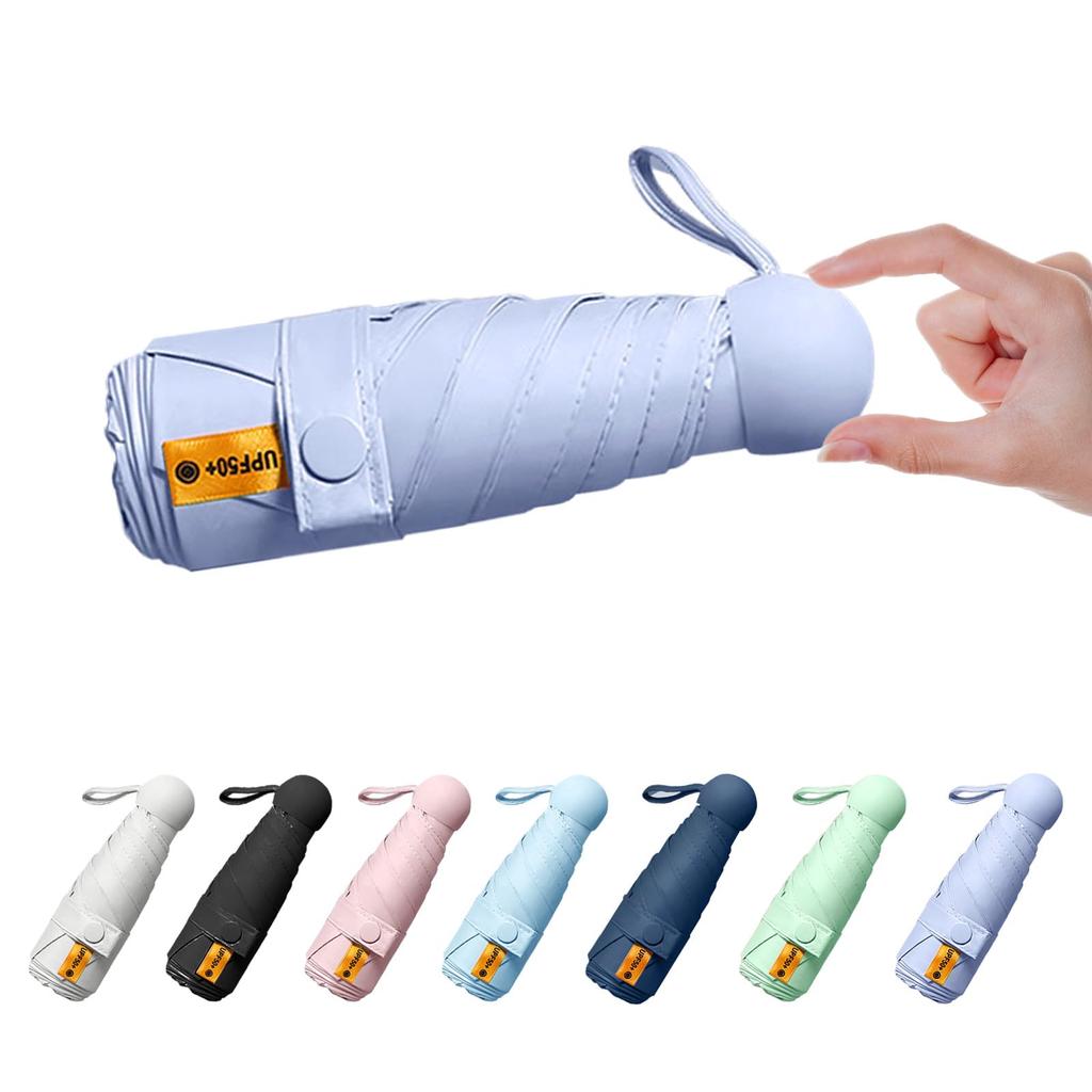 OWITER Folding UV Heat Rain and UV Sunburn Rainy Season with Storage Day Day Gift Parasol, Protection, Sunshade, Shielding, Shine, Ultra-lightweight,