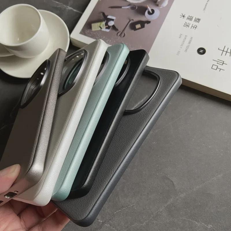 Honor Magic6 Pro Luxury Leather Anti-Fall Protective Case – Simple, Sleek, and Professional.