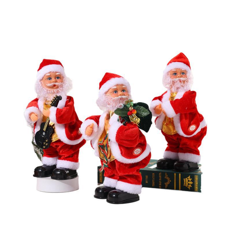 Santa Claus Climbing Rope Tree Ornaments - Christmas Wall Hanging Decorations