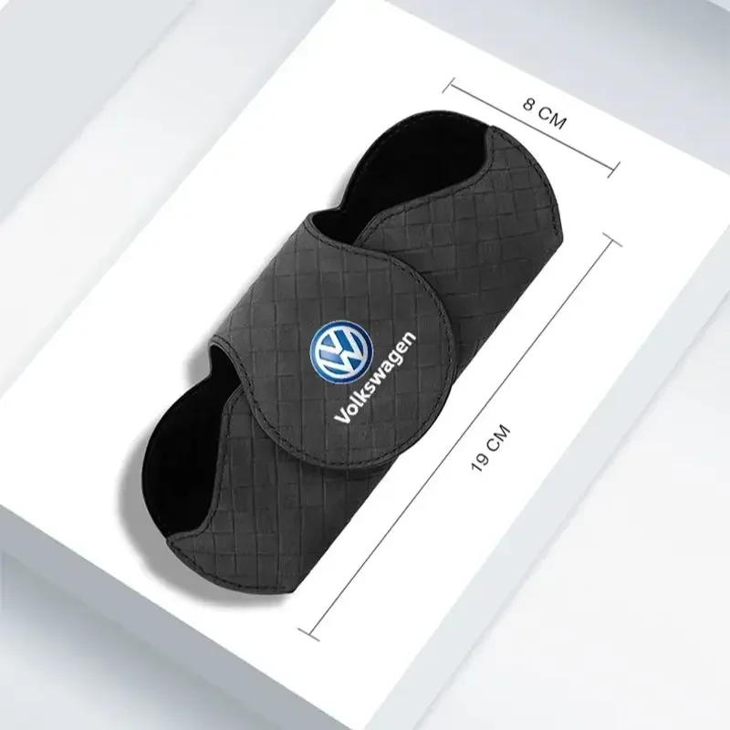 T23-·Car Interior Glasses Clip Auto Sun Visor Sunglasses Holder For Volkswagen Polo Golf Passat Scirocco Tiguan Jetta T-ROC Touareg