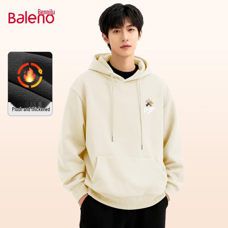 Baleno Men's Fleece Lined Hooded Sweatshirt