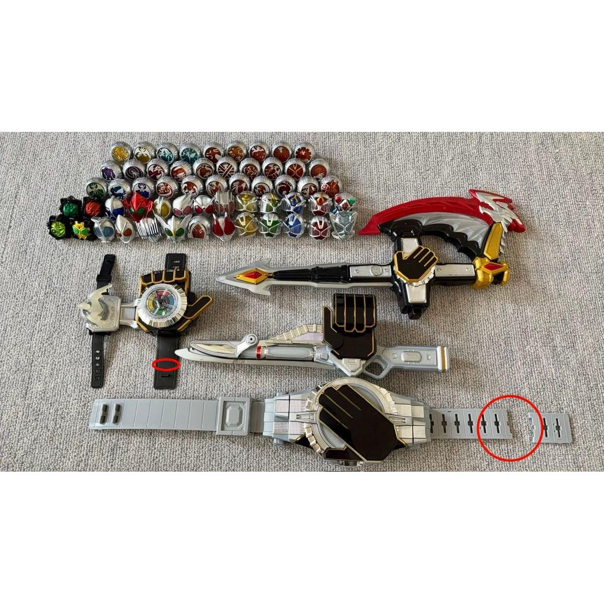 Used Kamen Rider Wizard Transformation Belt Weapon Wizard Ring Bulk Sale