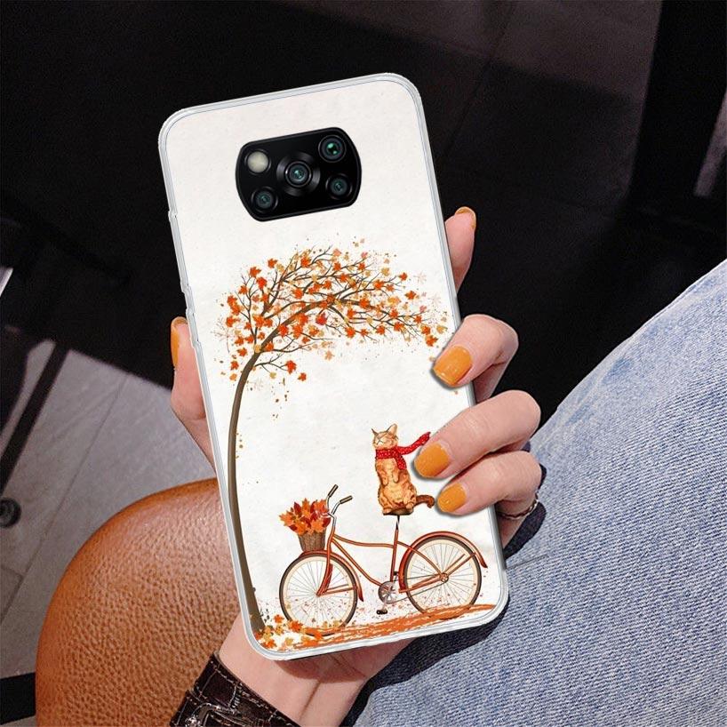 Pumpkin Happy Fall Autumn Phone Case For Xiaomi Poco X7 X6 X5 Pro F7 Ultra Redmi 15C 15 13C 13 12C 12 10 10A 10C 9 9A 9C 9T Cove