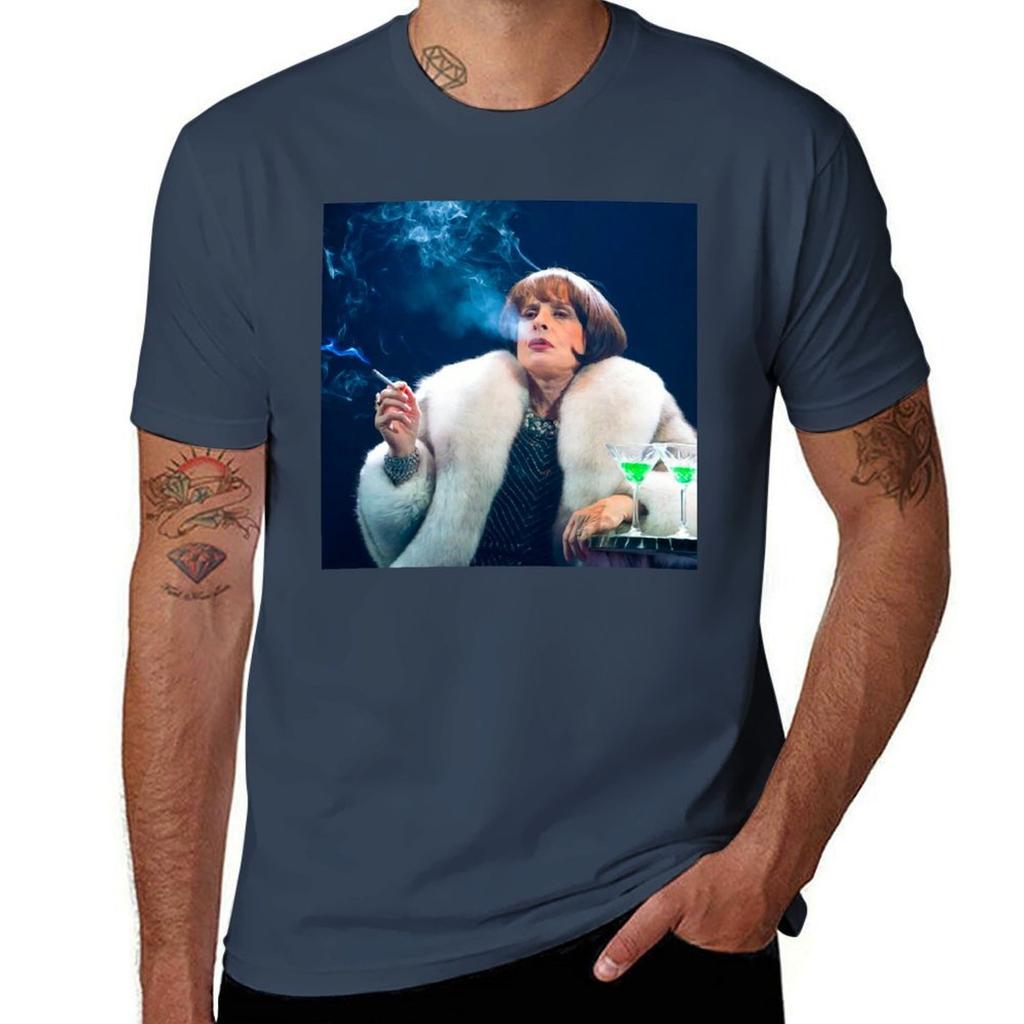 Patti Lupone Mixed Media Tshirt Trendy Casual Short Sleeve Shirt