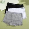 4Pcs Women's Lace Panties Cotton boxer briefs Seamless Sports Boxers Underwear Female Briefs Lingerie Intimate Underpant
