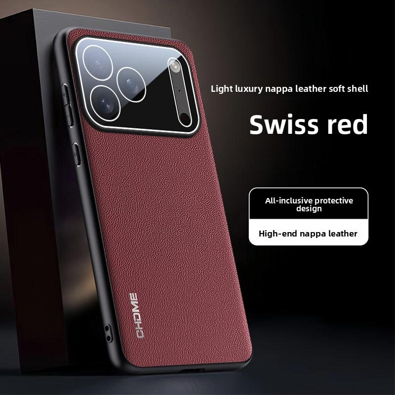Silicone Leather Phone Case for IPhone 17 Air 16 15 Plus 14 13 11 Pro Max Camera Protection Shell Shockproof Back Cover
