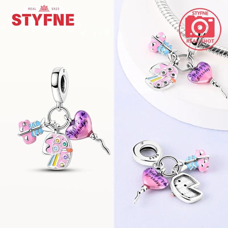 Copper Happy Birthday Charms Love Numbers Celebration Anniversary Serie Beads For Women Diy Original Bracelet Jewelry Gift