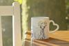 Weimaraner, Grey Ghost - cup with a dog, adorable cup with a heart-shaped handle, universal gift from the Art-Dog brand