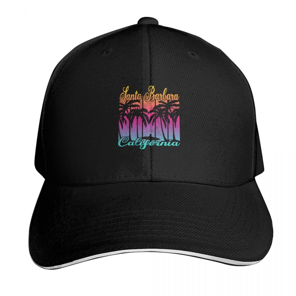 Vintage Santa Barbara California Surf Baseball Cap Ball Cap Beach Bag Rave fashionable Unisexs Luxury Womens