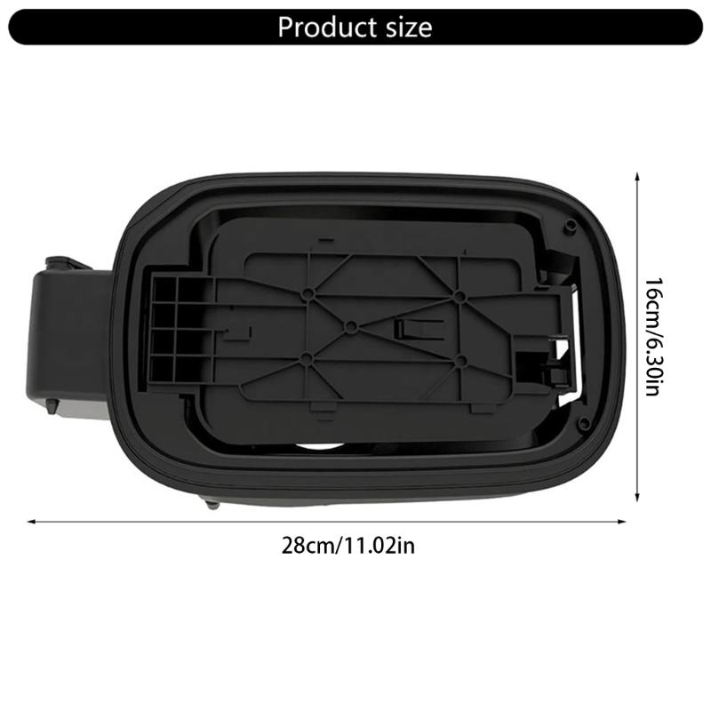 Black Gas Fuel Tank Access Door Cover Suitable for 68161542AJ Perfect Fitment and Reliable Seal Secure & Convenient Fit