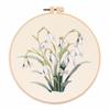 With Floral Flower Patterns Embroidery Kit Fabric for Beginners Cross Stitch Kits Home Decoration Handmade Gift