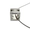 Used AUTHENTIC HERMES Cardue Ash H-cubeNecklace Silver Metal