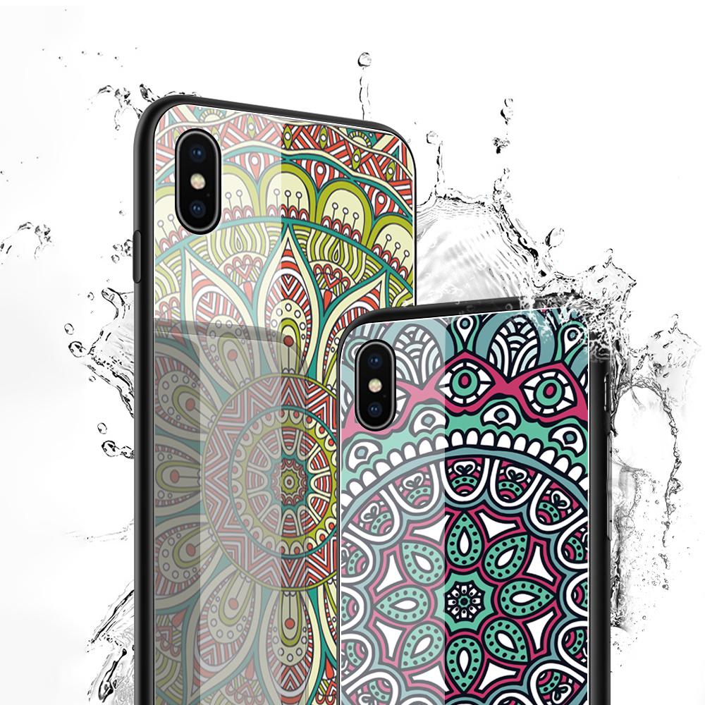 Tempered Glass Phone Case For iPhone 11 12 13 14 15 16 17 Redmi 10 12 14C Note10 Note14 Xiaomi 11Lite PocoC75 Soft Edge Shockproof Smooth Shell