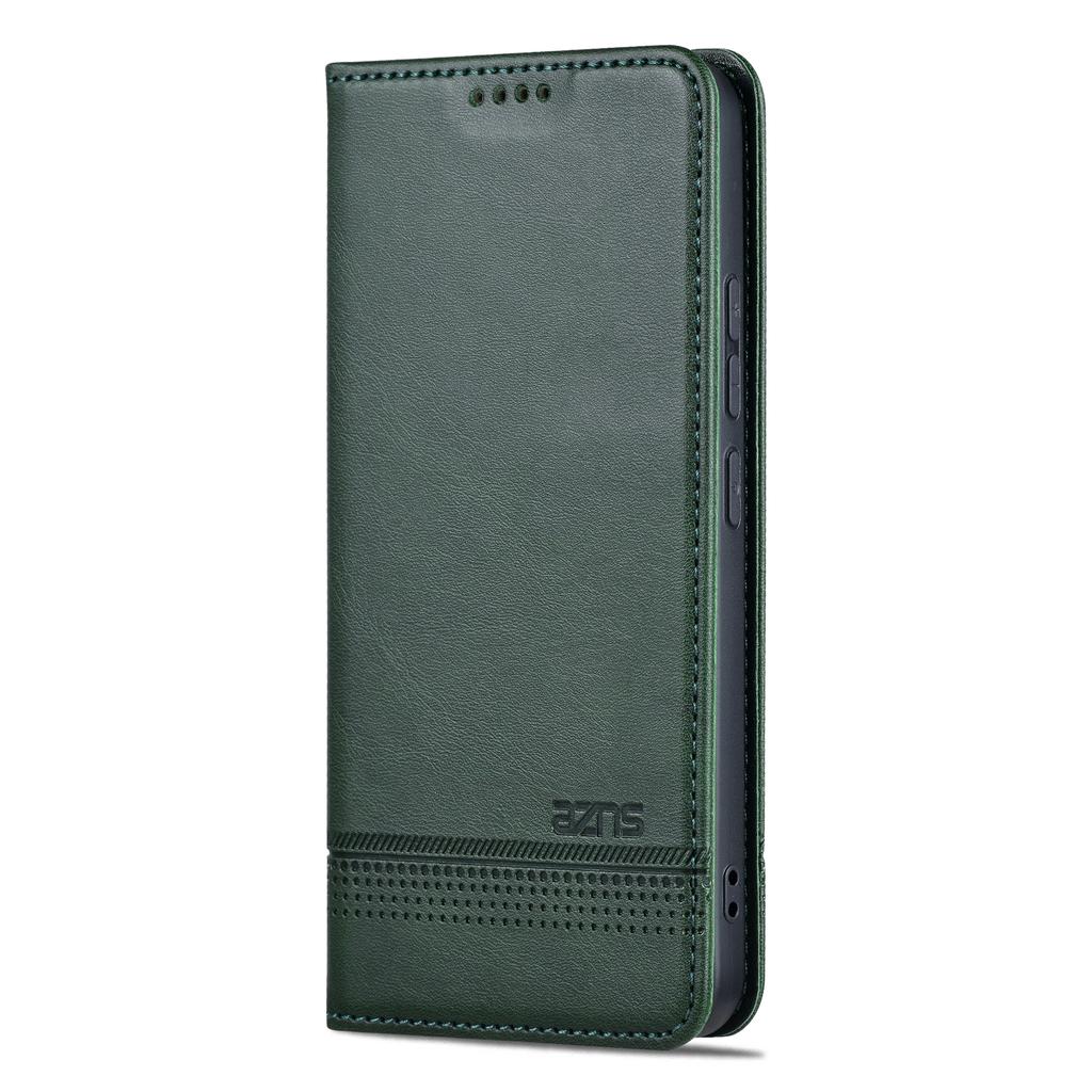 AZNS For Xiaomi 14 Case Anti-Scratch Cell Phone Stand Wallet Cover