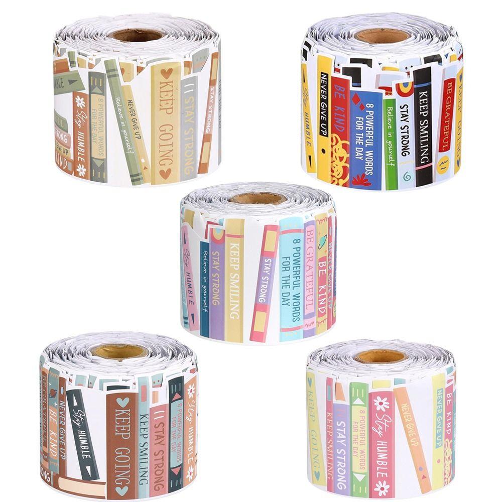 Waterproof Border Sticker Roll Self Adhesive Classroom Border Sticker  Library Decor