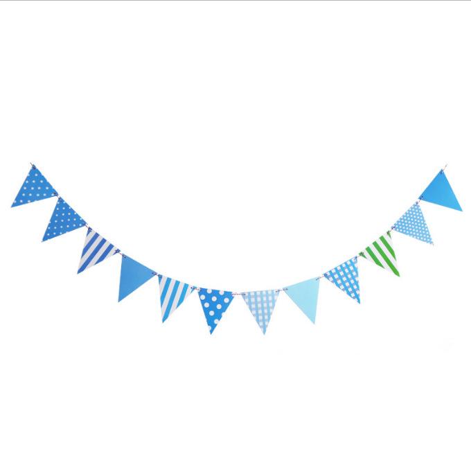 Kids' First Birthday Happy Birthday Bunting Banner - Party Decoration and Background