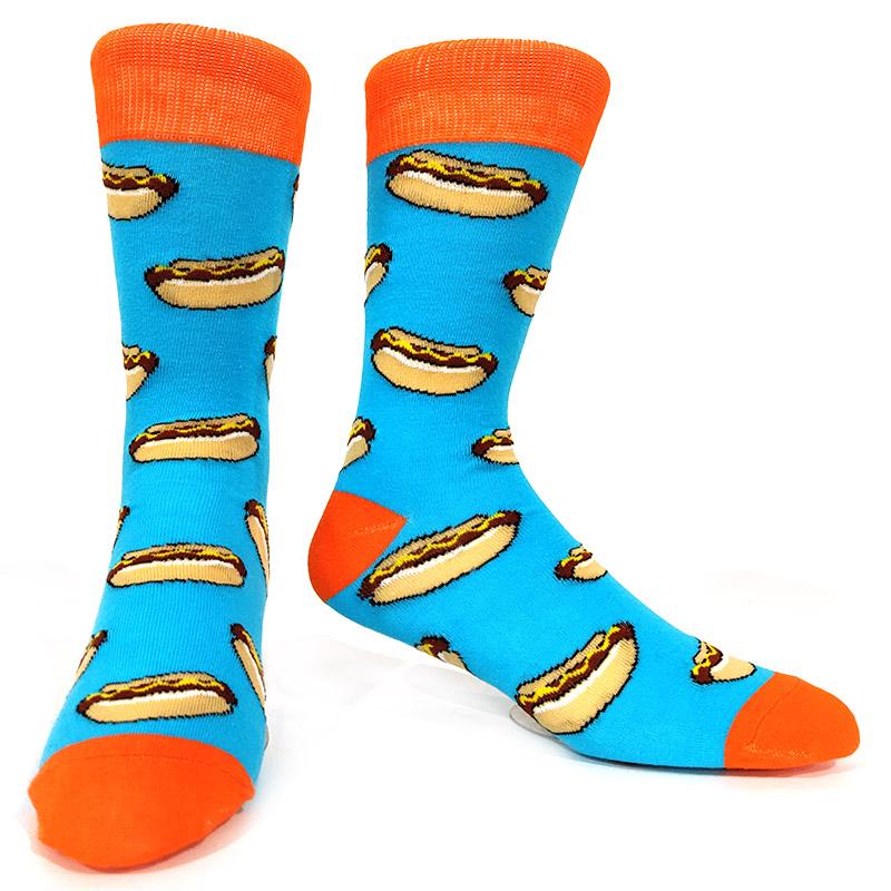 Novelty Happy Funny Men Graphic Socks Cotton Poker Corgi Frog Crazy Burger Piranh Wolf Avocado Eagle Sock