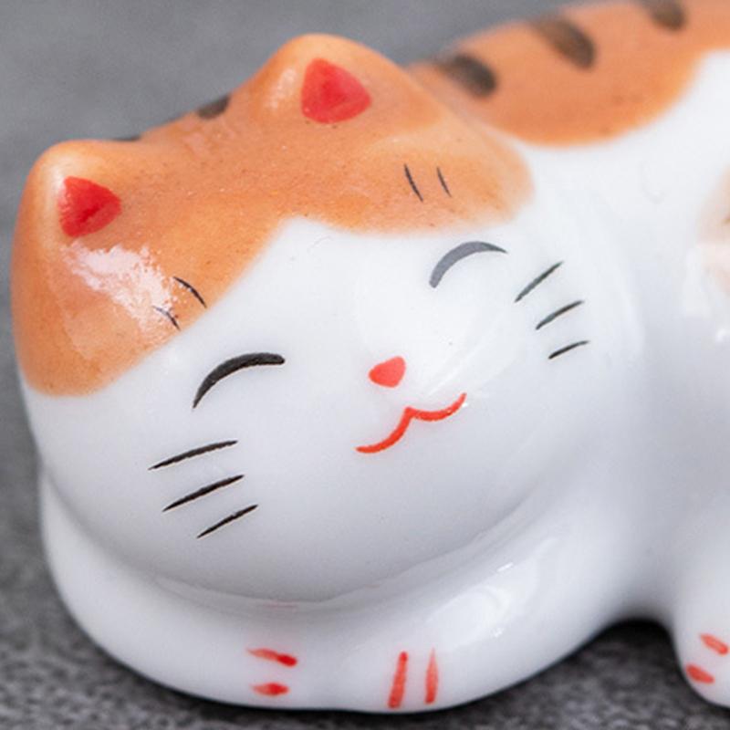 Lucky Cat Chopsticks Holder Japanese Ceramic Chopsticks Ceramic Home Decoration