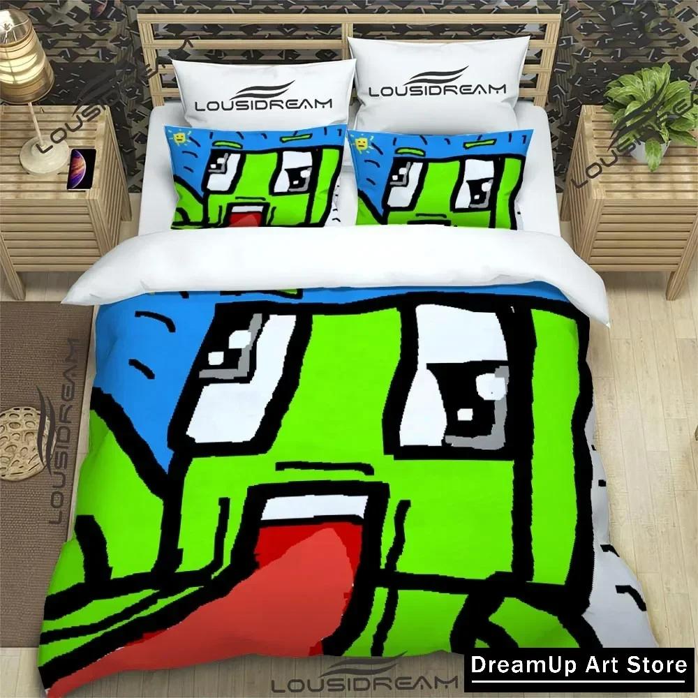 Divertido Dibujo Animado Juego U-Innombrable Juego de Ropa de Cama Niños Niñas Individual Matrimonial Matrimonial Funda Nórdica Funda de Almohada Cama Adulto Dormitorio