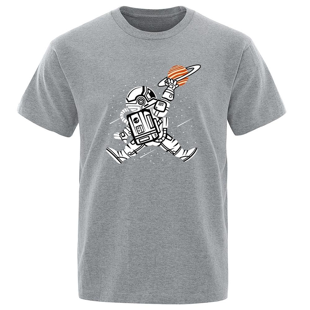 Spaceman Dunk T Shirt Men Women Cotton Eco Tee Clothes Tshirts Oversize Breathable Loose Short Sleeve Hip Hop Comfortable Tops