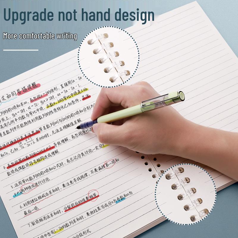 Refill Snap Binder Style: 60 A5 Lined Loose-Leaf Sheets, Thickened Paper, B5 Single Book, OPP Bag Packaging