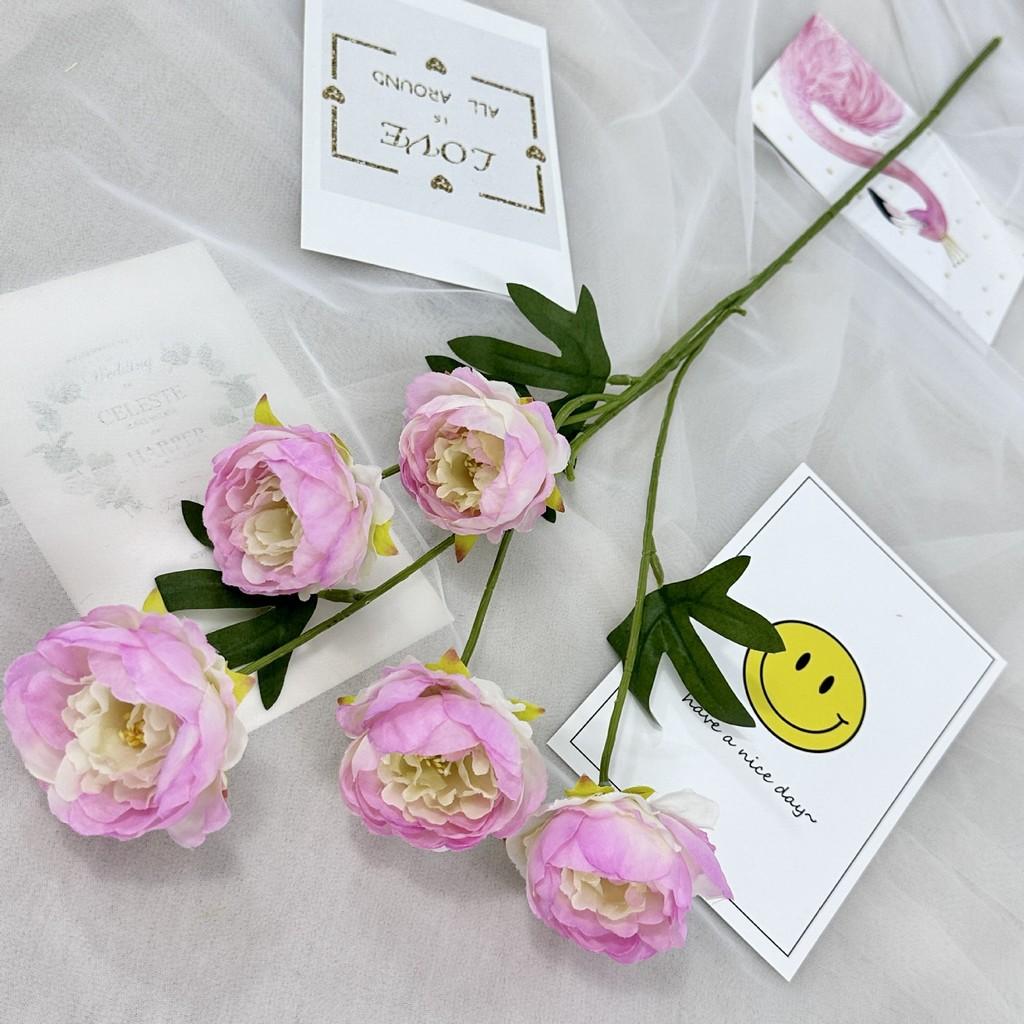 Peony Flower Artificial Wedding Hotel Restaurant Decoration Desktop Ornament