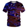 Summer Fashion Colour Light Spectrum Men T-shirt New Casual Printing Fun Tees Trend Personality Leisure O-neck Short Sleeve Tops