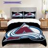 Set Copripiumino Trapuntato con Fantasia Colorado Avalanche Federa Decorazione per la Casa Regalo di Compleanno (1 * copripiumino + 2 * federa, senza nucleo)