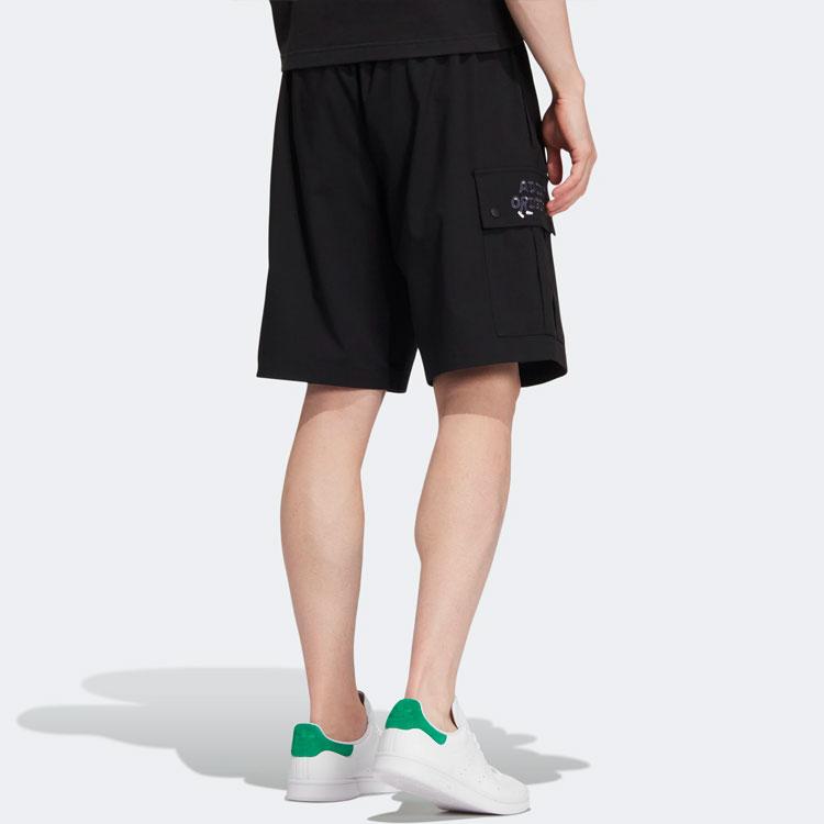 Adidas Originals Casual Shorts Unisex Black Moderate (Unisex) Casual Shorts HR3466