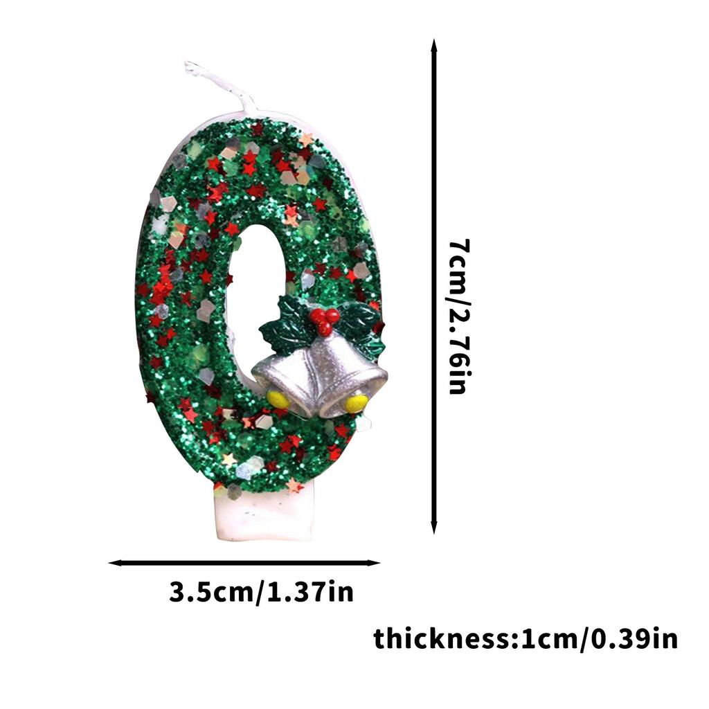 Bell 3D Number Cake Decorating Candles Digital Candles Cake Topper Birthday Party Wedding Cake Candle Cakes Dessert Decor