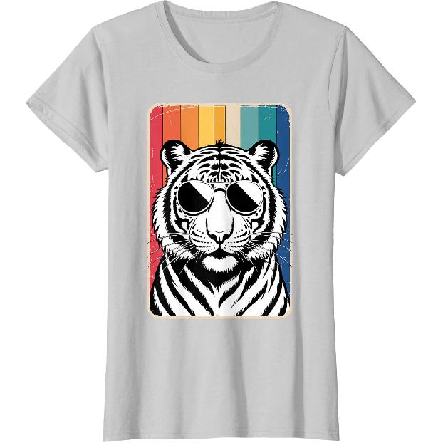 Funny Tiger Art for Men Women Boys Girls Animal Tiger Lover T-Shirt