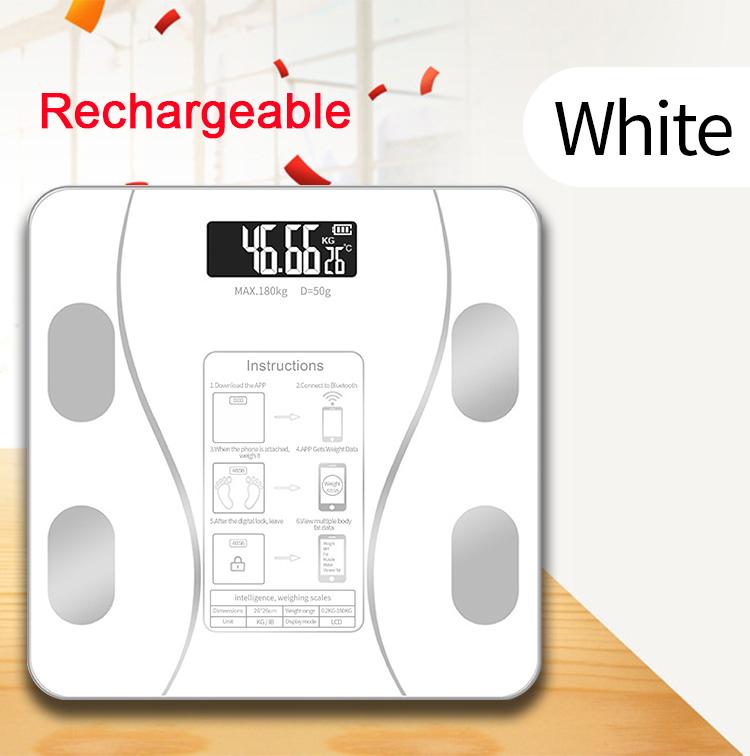 Body Fat Scale Smart Wireless Digital Bathroom Weight Scale Body Composition Analyzer With Smartphone App Bluetooth-compatible
